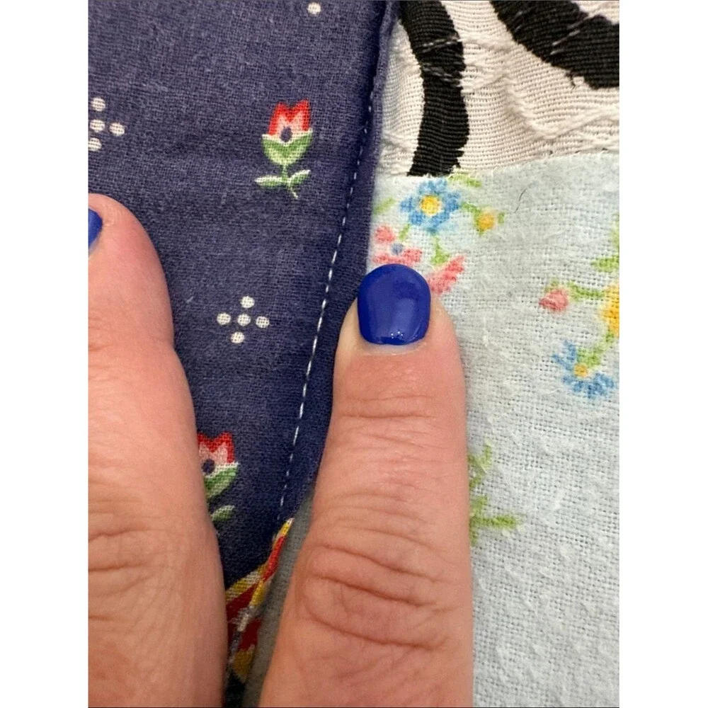 Handmade Vintage Patchwork Cotton Quilt